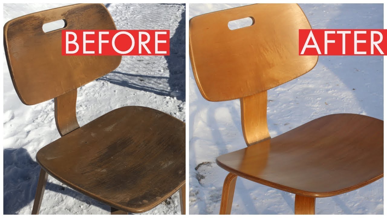 Mid Century Thonet Chair Refinish | Restoration | ASMR