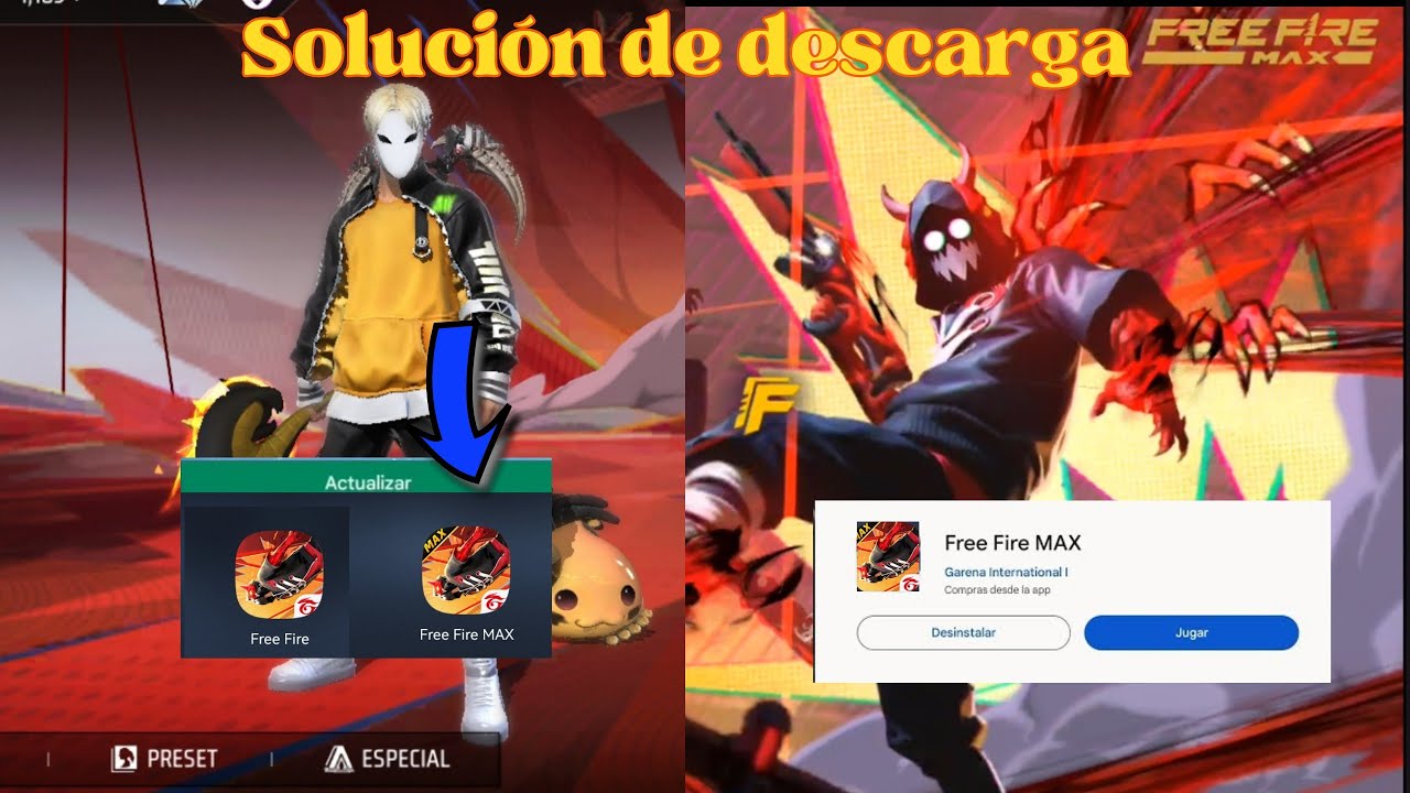 COMO ACTUALIZAR Y DESCARGAR FREE FIRE MÁX EN SU NUEVA VERSIÓN SOLUCIÓN DISPOSITIVO NO COMPATIBLE
