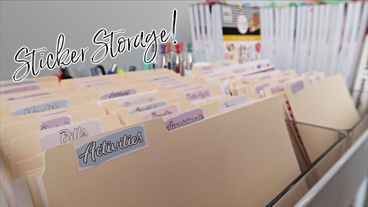 How to Organize Planner Stickers | Sticker Storage
