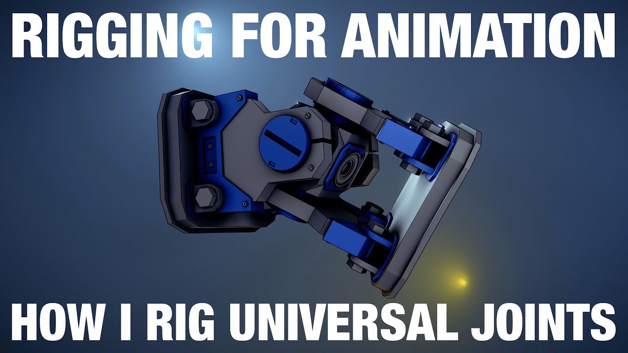 Universal Joint Rig and Locked Track Constraint | Blender Rigging For Animation