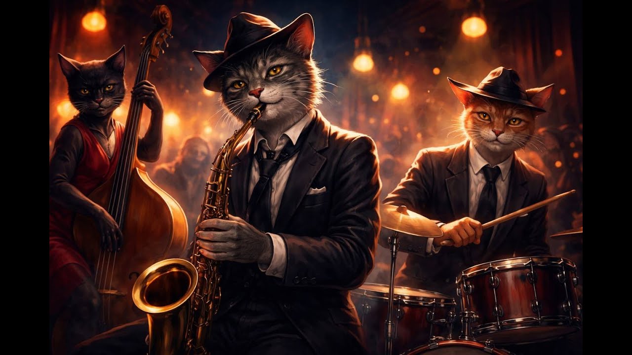 A Purr-fect Valentine: Smooth Jazz Cats 🐾🎷
