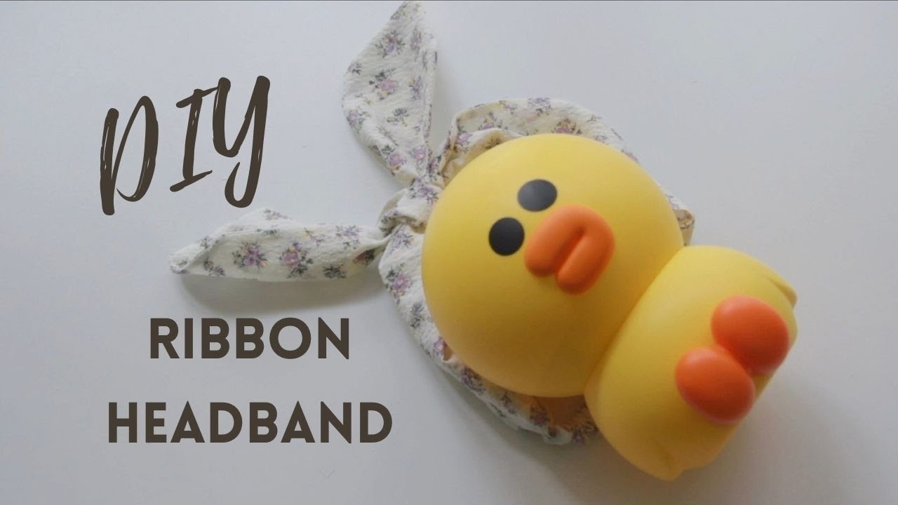 DIY How To Sew Headband 可爱兔耳朵蝴蝶结 发带 制作教程 [ENG]
