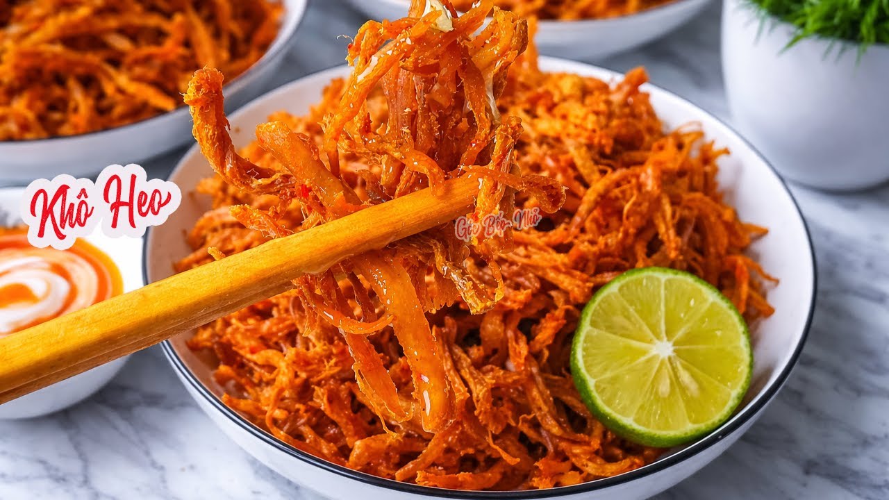L&agrave;m ngay m&oacute;n Kh&ocirc; Heo x&eacute; sợi theo c&aacute;ch n&agrave;y ăn mềm dai cực ngon cho ng&agrave;y Tết | G&oacute;c Bếp Nhỏ