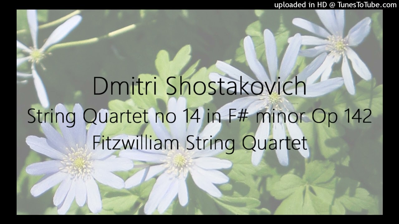Shostakovich: String Quartet no 14 in F# minor OP 142 ~ Fitzwilliam String Quartet