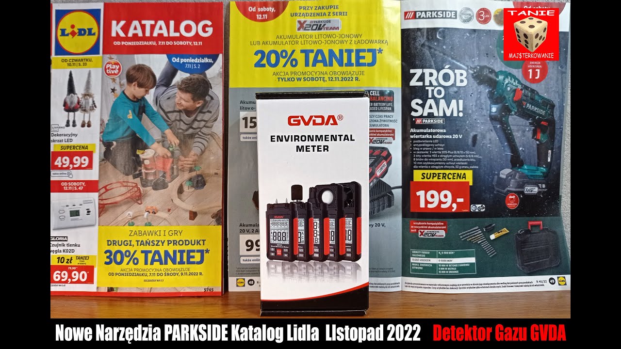 Nowe Narzędzia PARKSIDE oraz Detektor Gazu GVDA - Alkomat ? ;) Katalog Lidla Listopad 2022 !!!