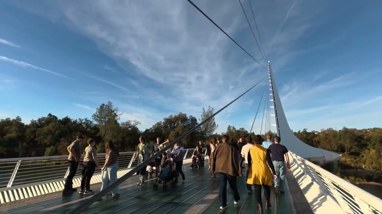 The Sundial Bridge, The Turtle Bay Exploration Park  in Redding, CA 11/10/2025