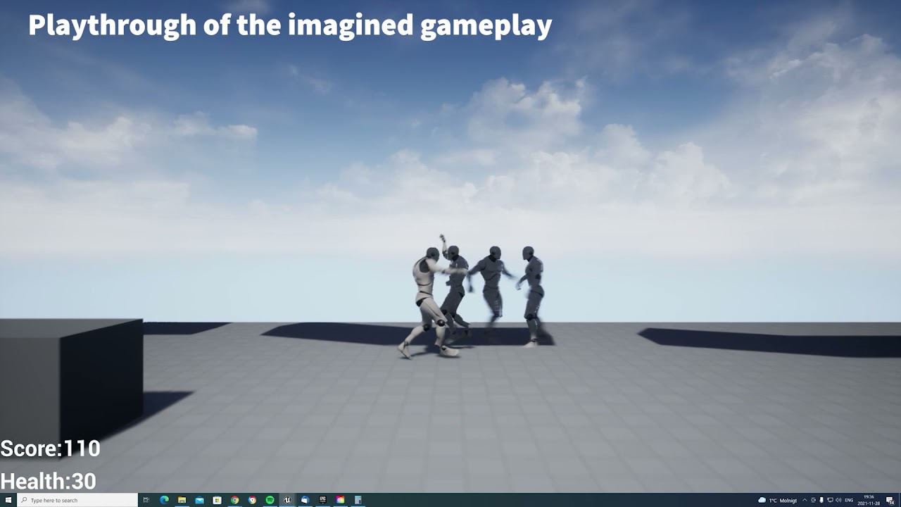 Unreal project  2.5d fighter side scrolling platform