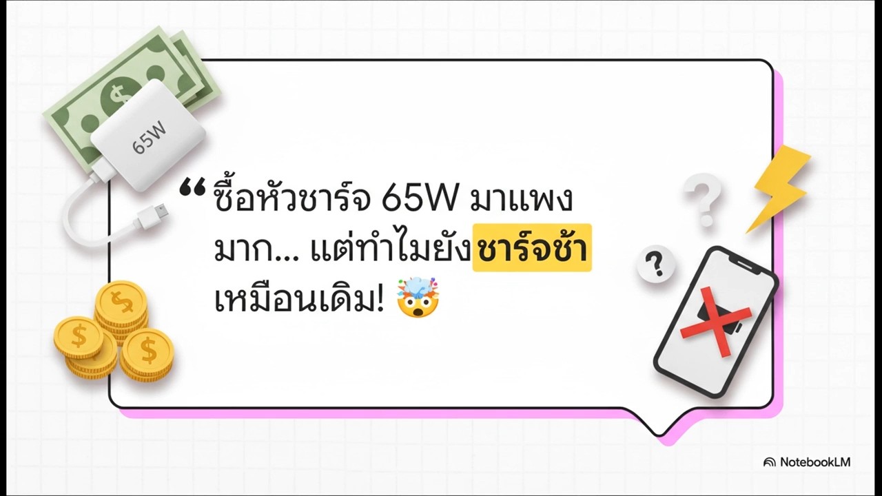 ชาร์จเร็วจริงไหมดูยังไง ทำไมบางทีไม่ขึ้น Fast Charge สรุปให้จบในคลิปเดียว!