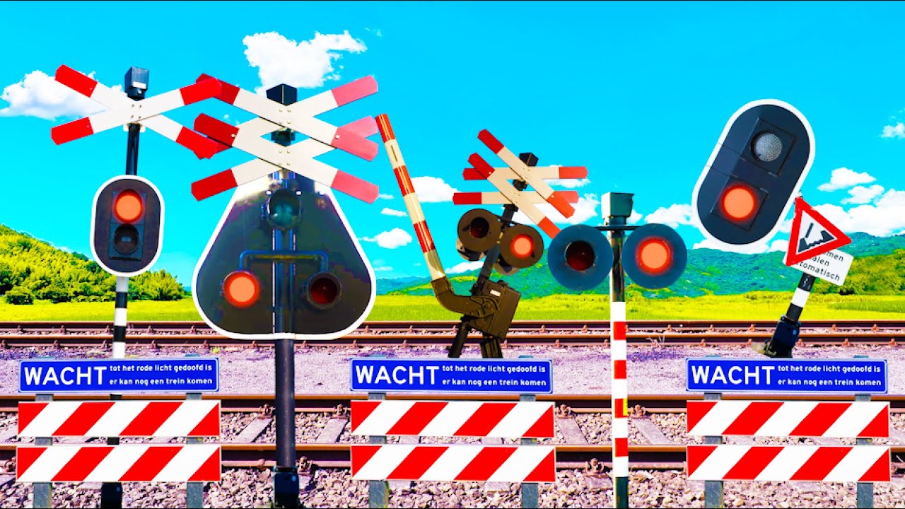 Dutch Railroad Crossing Family Photo (Spoorwegovergang)