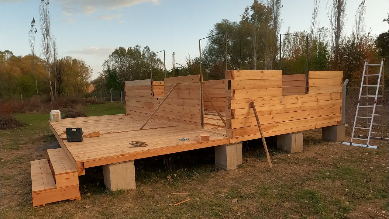 Ahşap ev inşa ediyoruz 4. Bl. Duvarlar yükseliyor |elektrik ve su hatları |Building a Wooden house