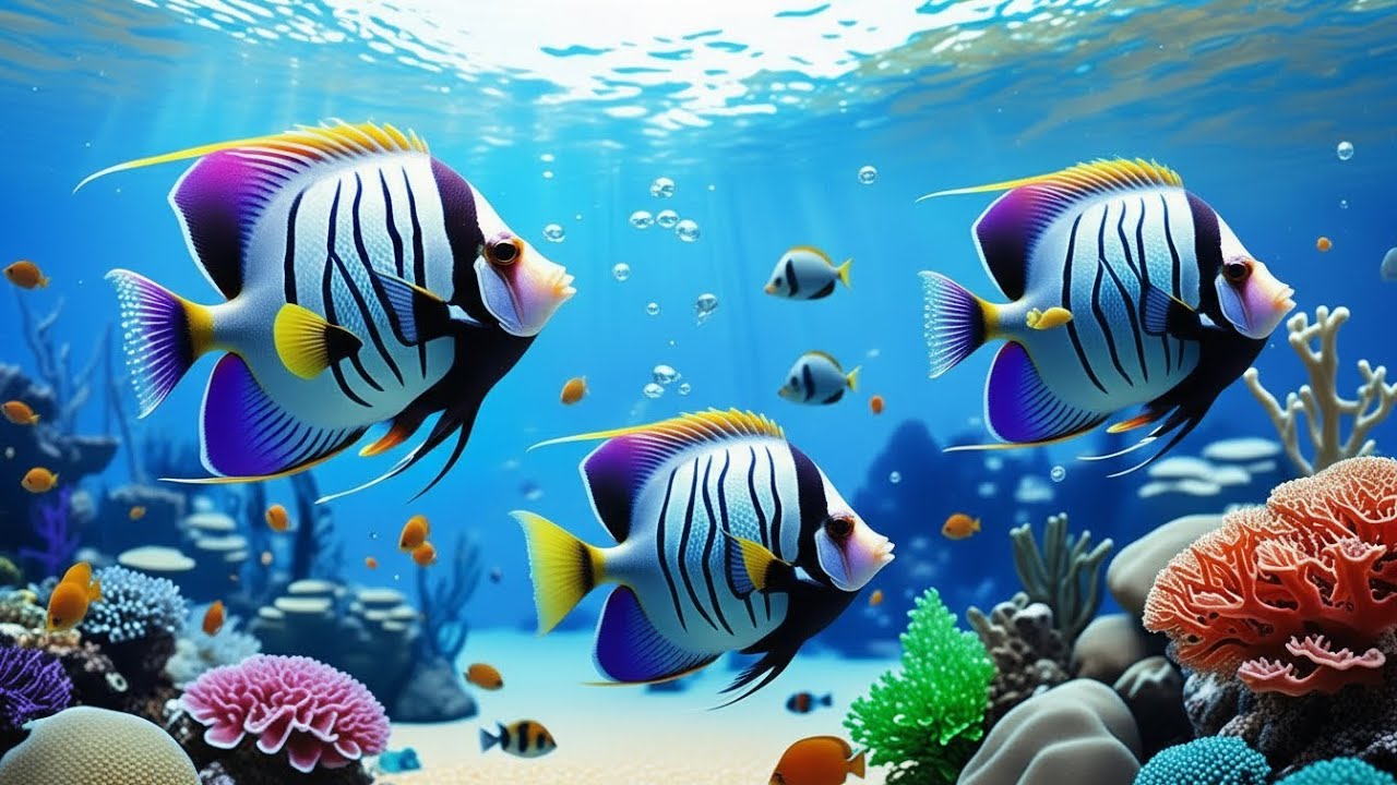 Calm Aquarium Background 4K 🐠 Jellyfish & Soft Coral Reef Motion