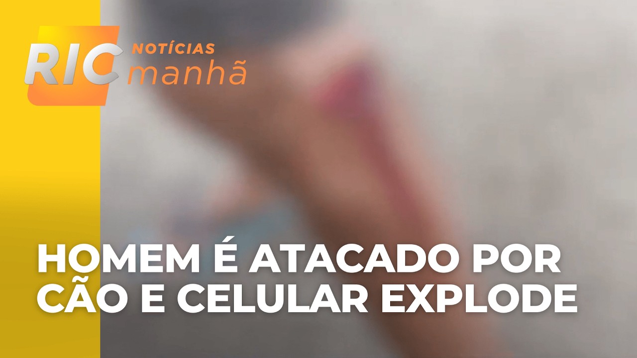 Mecânico é atacado e celular explode no bolso aparelho é mordido por cão e 