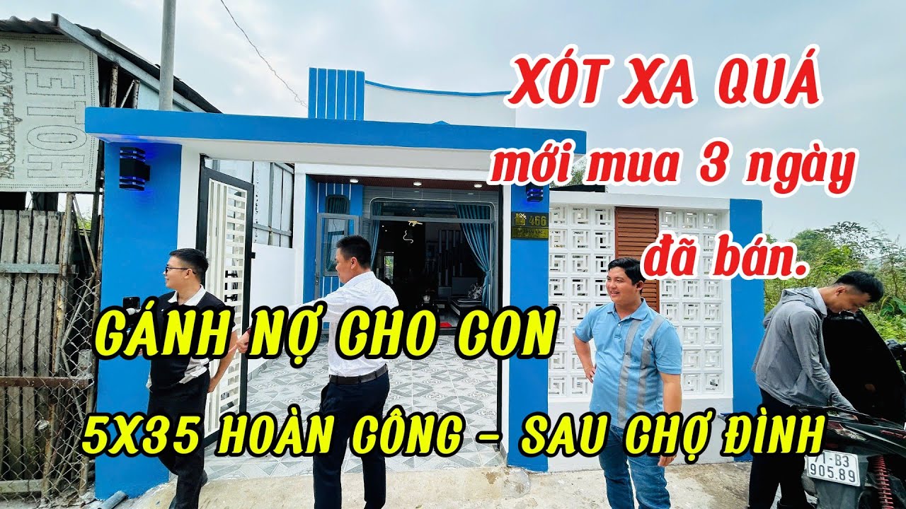 Thương Vợ chồng già .mua mới 3 ngày chưa kịp ở, gánh nợ cho con, bán lổ nhà vườn .5x35 hoàn công