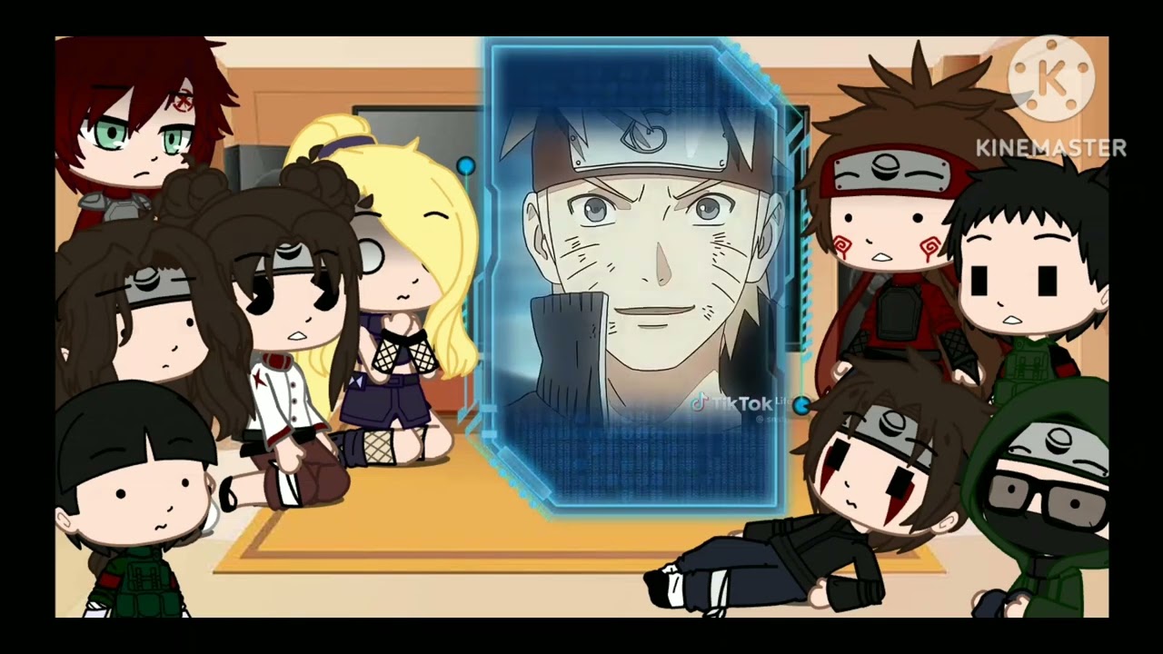 los amigos de naruto reaccionan al💕 