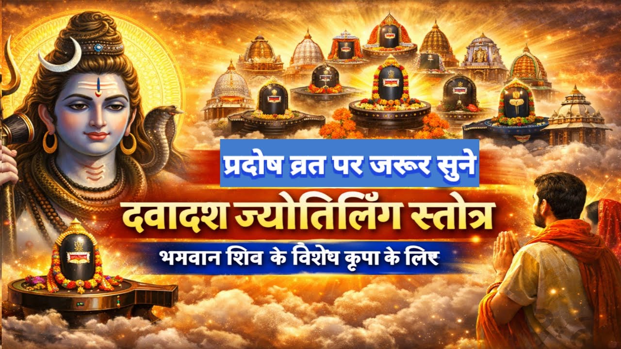 प्रदोष व्रत पर जरूर सुने | द्वादश ज्योतिर्लिंग स्तोत्र | भगवान शिव के विशेष कृपा के लिए