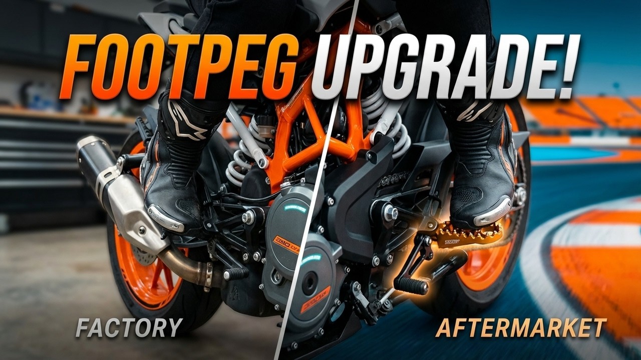 Как снять и установить подножки на KTM 390 | Обзор и руководство | (Duke, RC, Adventure)