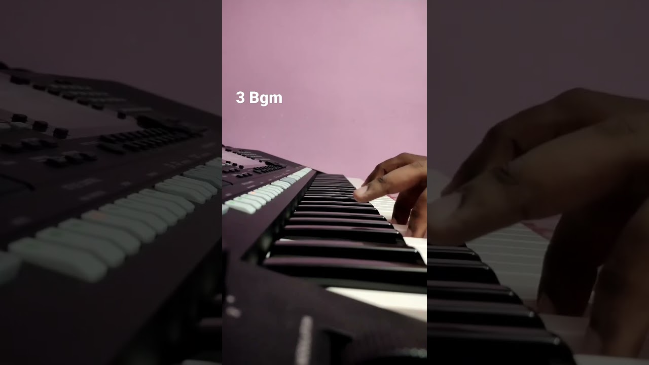 3 MOVIE BGM KEYBOARD NOTES #moonu #dhanush #anirudh #benscritique #shorts #viral #3 #keyboardcover