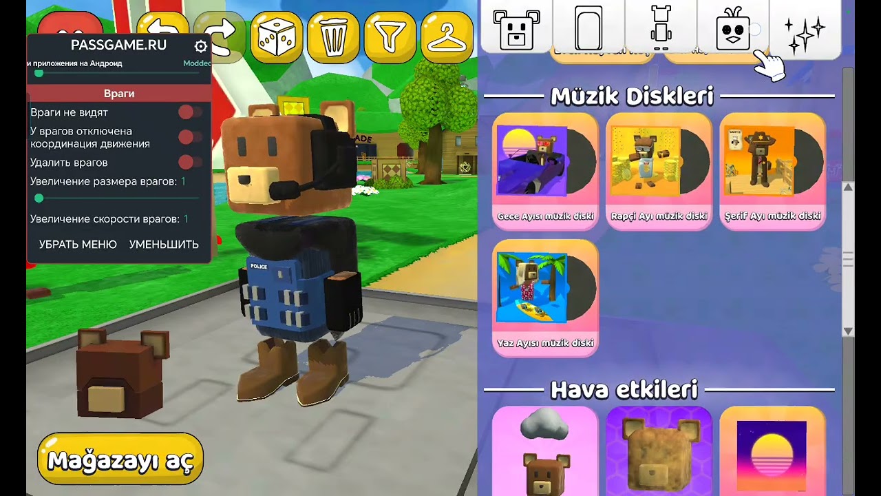 Süper bear adventure passgameru hileli