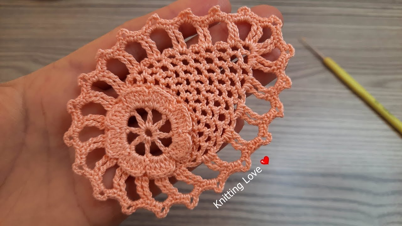 WONDERFUL😍Easy Very Beautiful Crochet Pattern knitting Love Tutorial for beginners classes Tığ işi