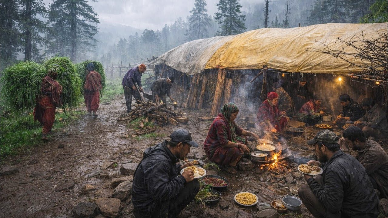This is Himalayan Most Peaceful Nepali Village Lifestyle | Organic Food Cooking in Countryside 