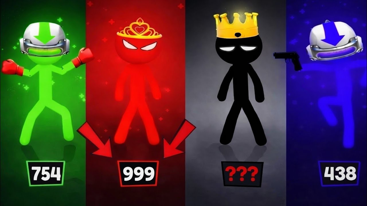 Stickman Party-Tournament Mode1234Player Random | Gameplay WalkthroughPart 1 MiniGames Update