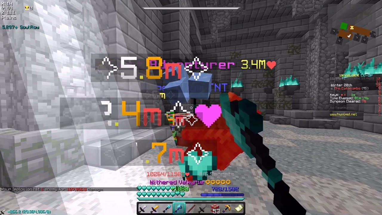 Trying out AOTS Bers (Hypixel Skyblock)