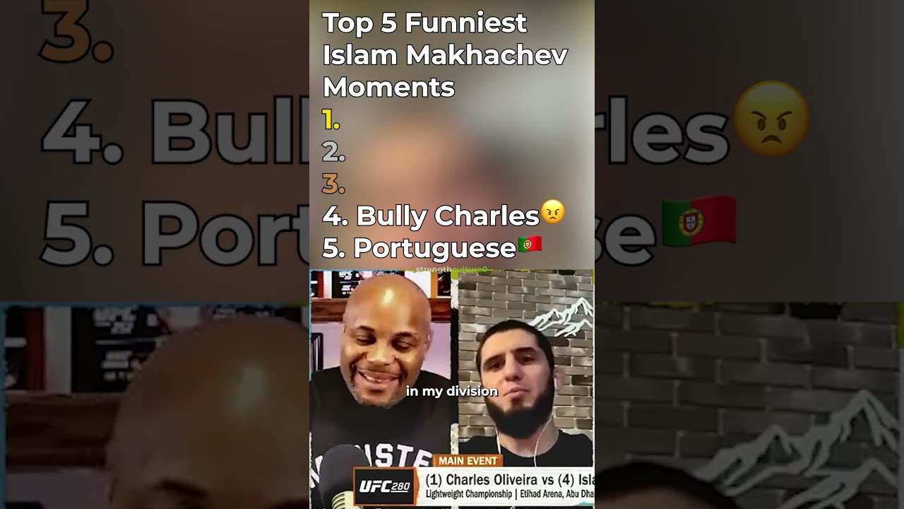 Islam Makhachev Top 5 Funniest Moments😭 #islammakhachev #ufc #top5 #funny #khabib