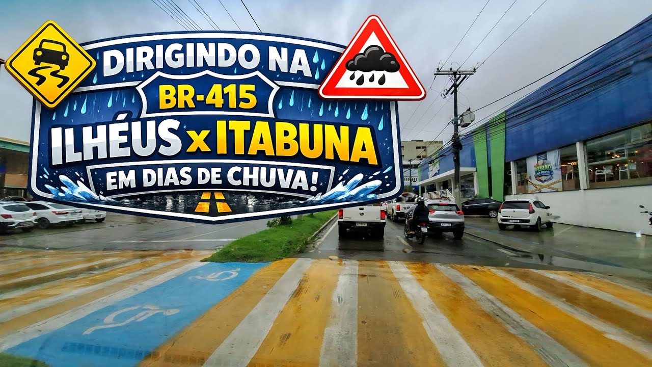 De Ilhéus a Itabuna: A beleza da BR-415 em um dia de Chuva 🌧️🚘