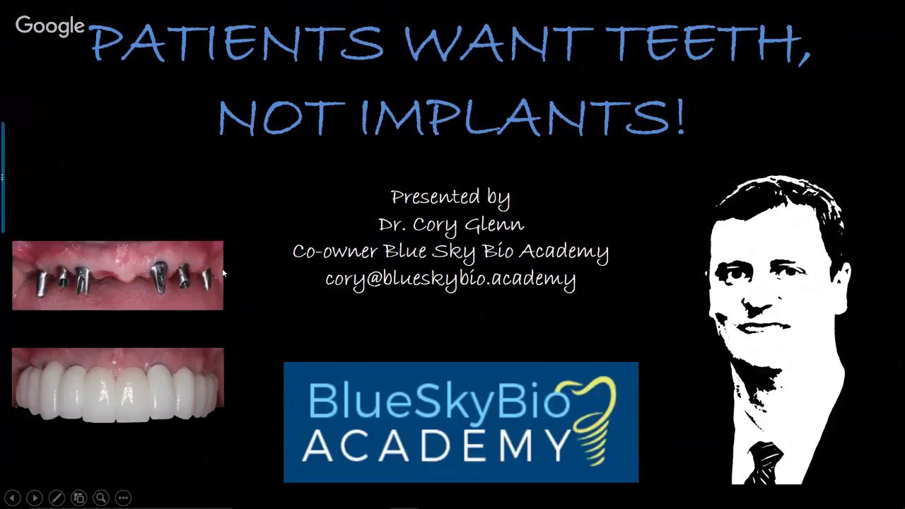 Patients Want Teeth, Not Implants