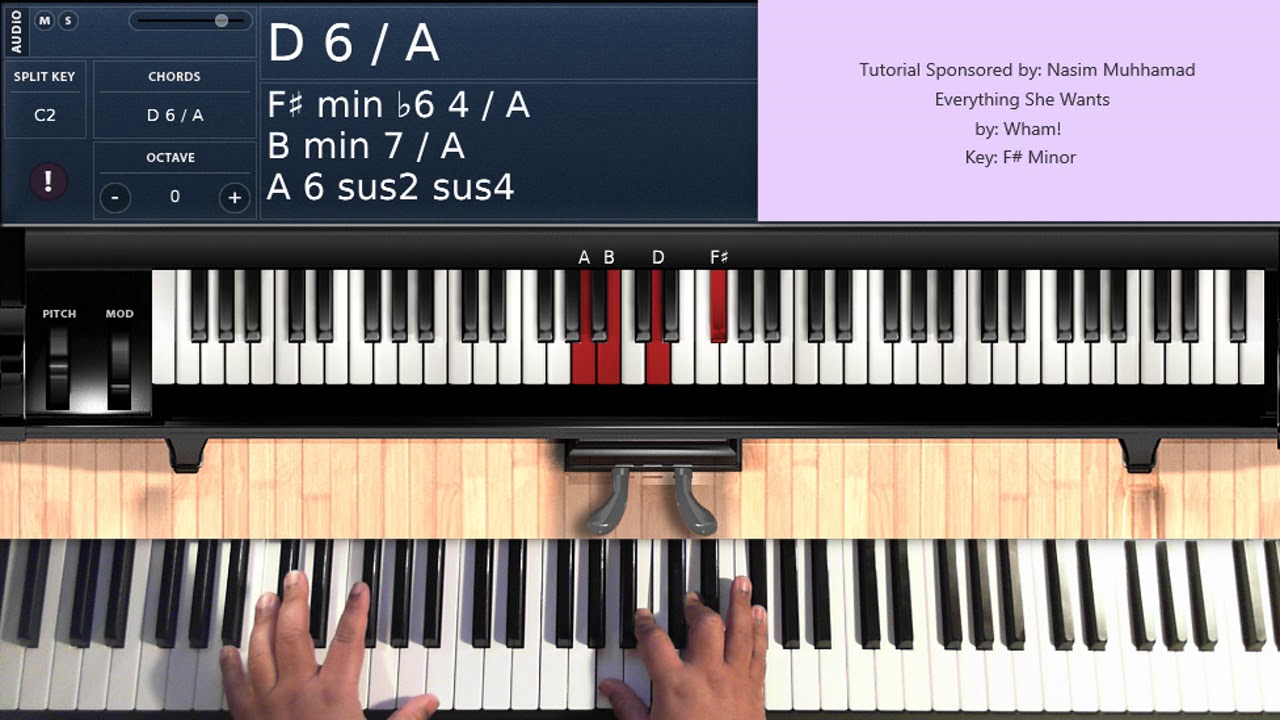 Everything She Wants (by Wham!) - Piano Tutorial