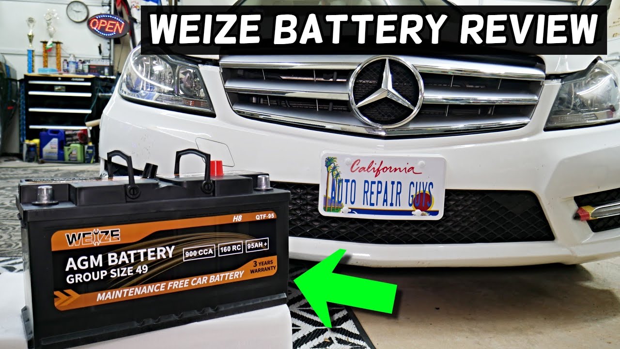 WEIZE H8 H7 H6 Car Battery Product Review Mercedes BMW VW AUDI PORSCHE
