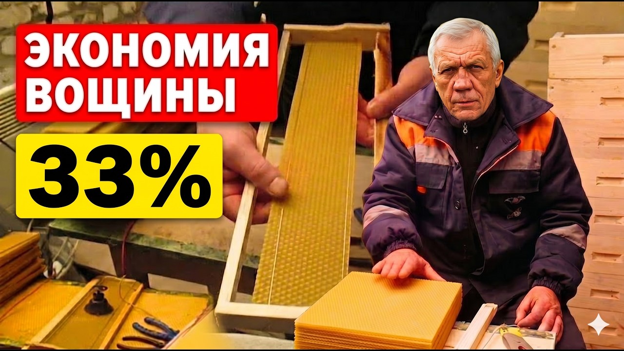 Как правильно навощить рамки? Секреты пчеловодства!
