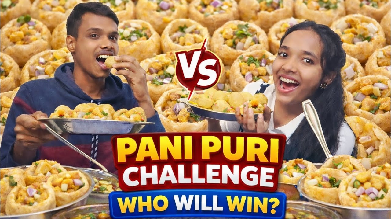 Panipuri challenge, who will win? //#mayuriminnu #challenge 