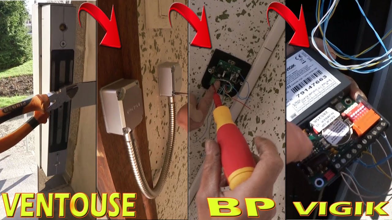 5/6 ➡️ Pose du VIGIK / du Bouton poussoir et de la Ventouse de l'interphone Intratone