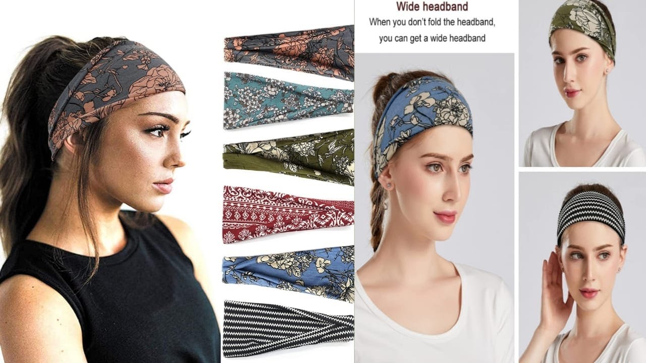 Headbands For Women Fashion | Wide Headband Yoga Workout Head Bands | Hair Accessories