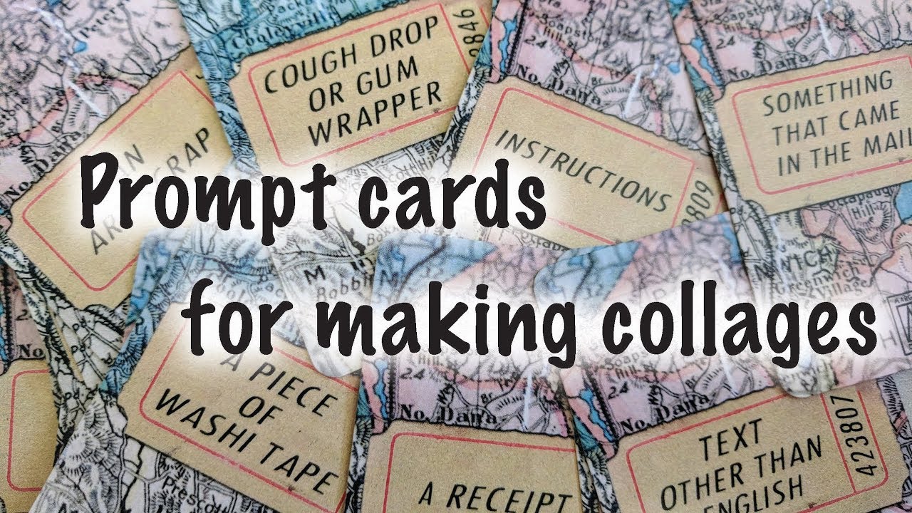 Prompt cards for collage-art, and FB group for sharing