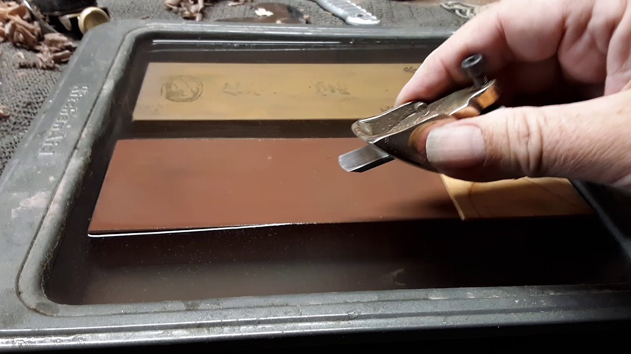 Sharpening a curved blade for the D'Angelico plane