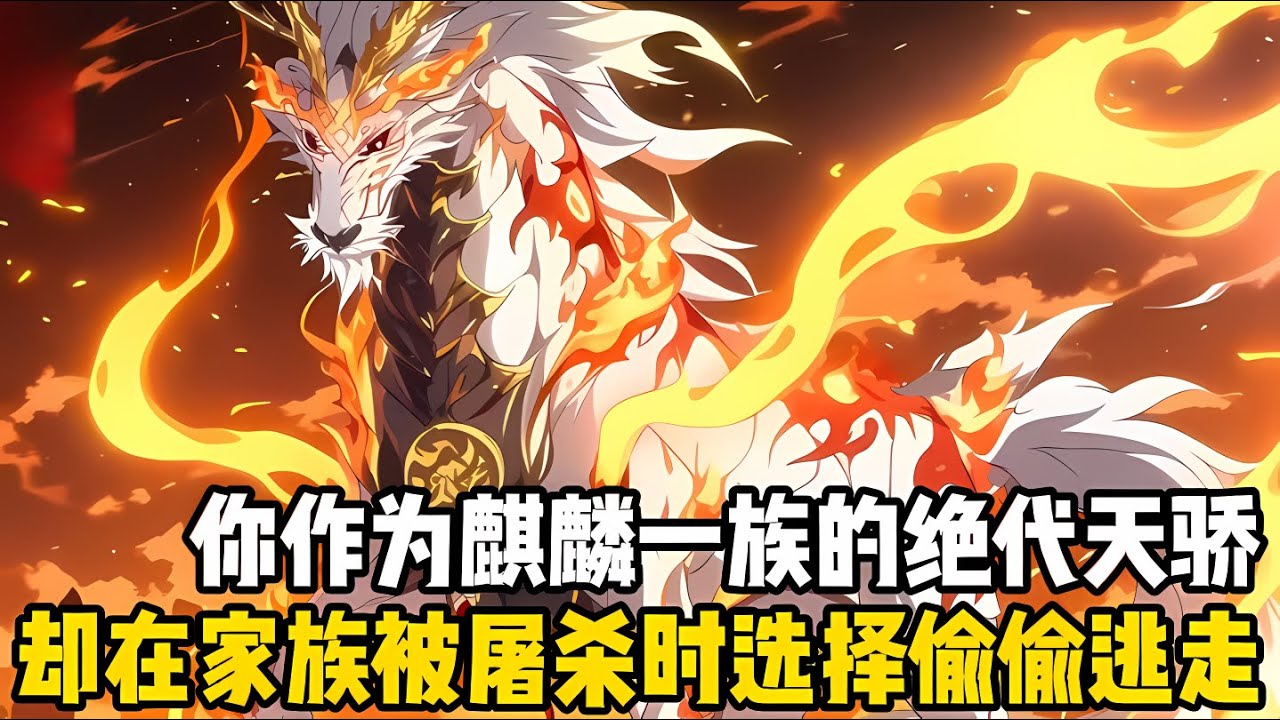 你堂堂麒麟一族的絕代天驕，卻在龍漢初劫三族大戰時期，看着同族麒麟被其餘兩族瘋狂屠戮，不但沒有上前幫忙反而悄咪咪的走瞭#漫画 #小说 #玄幻