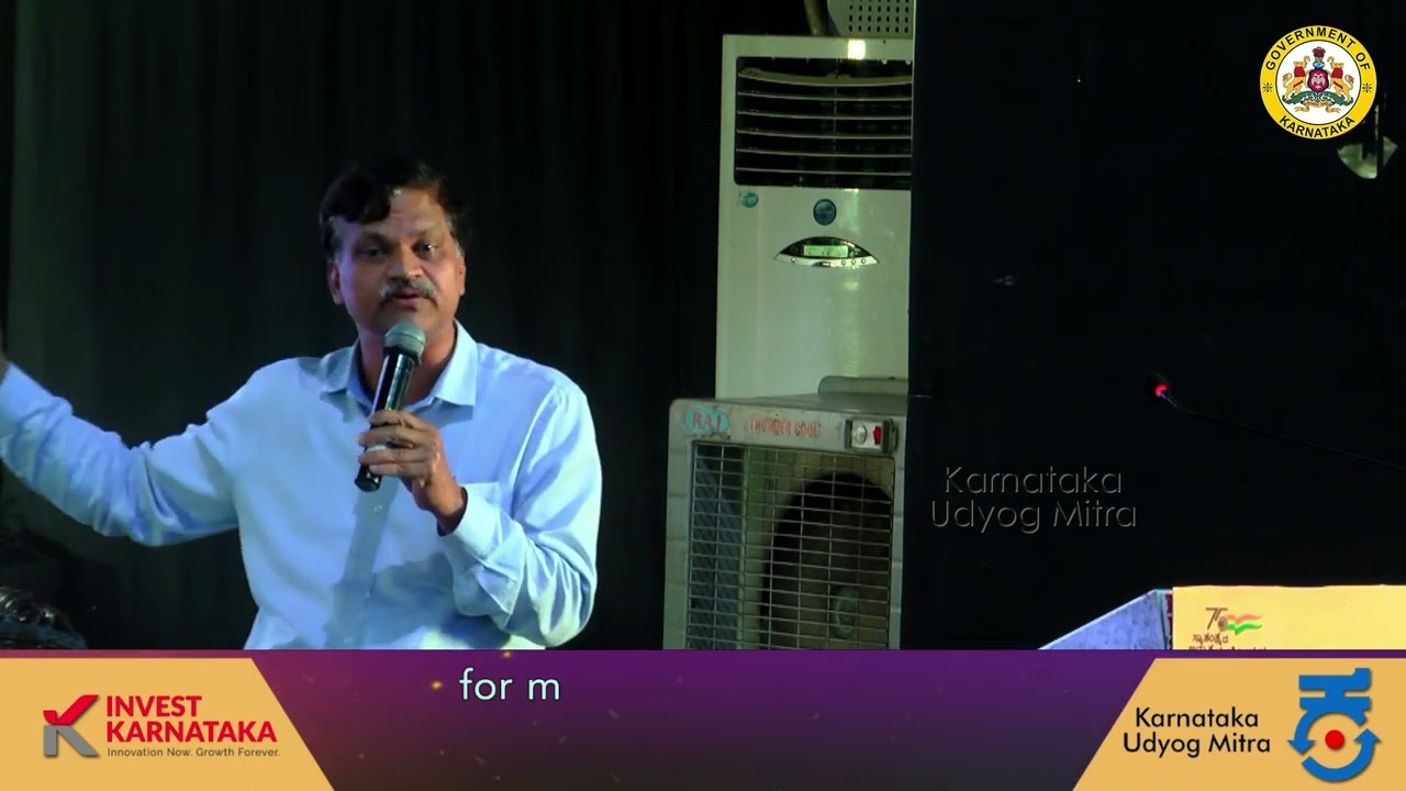 UAUN - Tumakuru - Speech by Dr. Arun Kumar HR, Additional Director, Industries & Commerce Department