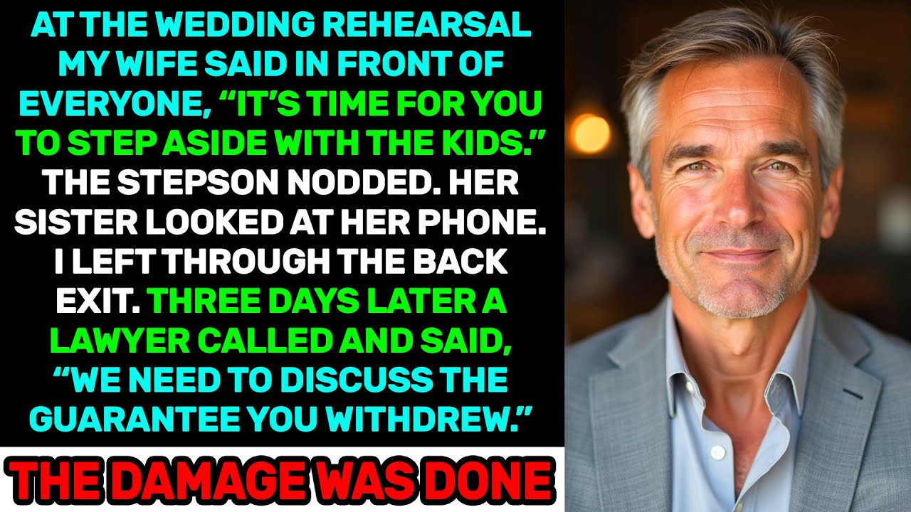 My Wife Told Me to Step Aside — Three Days Later a Lawyer Called