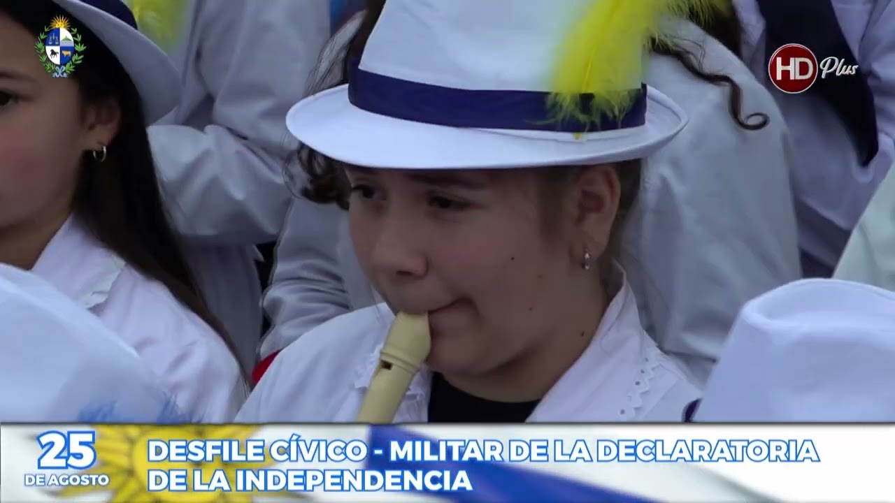 Desfile Cívico 25 de Agosto 2023 en Plaza Artigas - Declaratoria de la Independencia