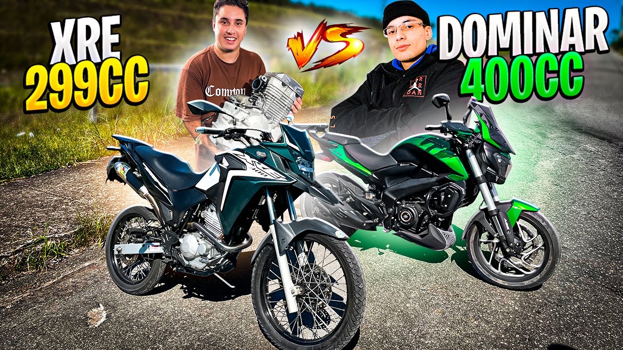 XRE 299CC VS BAJAJ DOMINAR 400CC | ABANDONO NA 400CC
