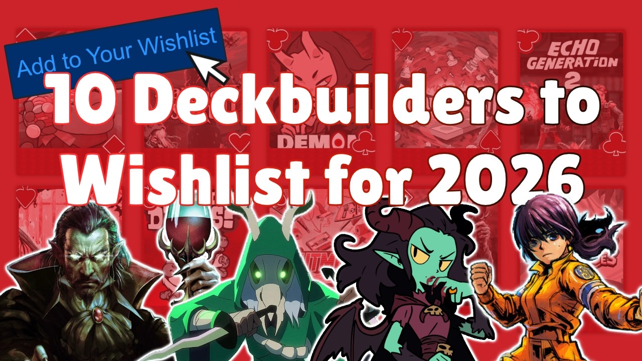 Top 10 Deckbuilders to Look Forward To in 2026! (Slay the Spire 2, Vampire Crawlers & more) 🃏