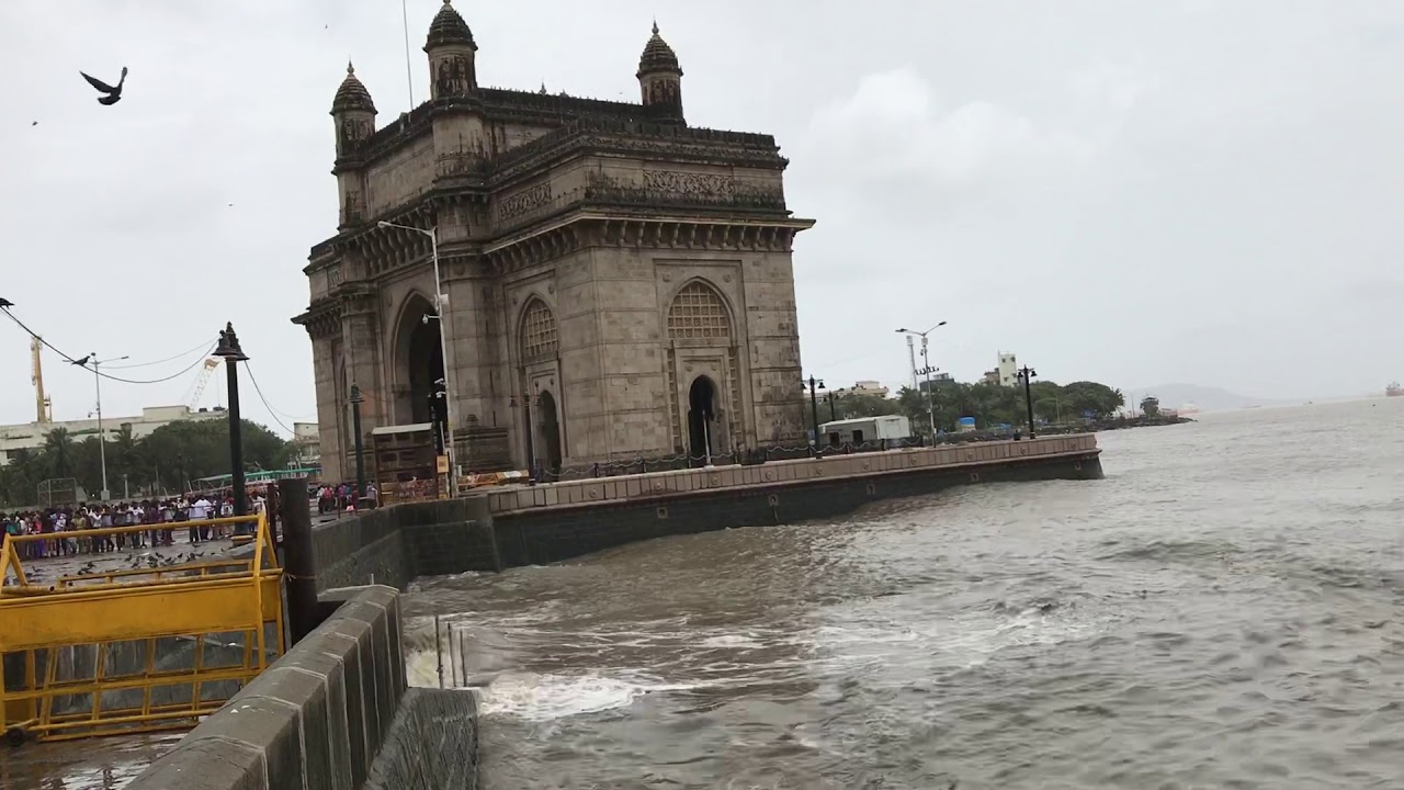 High tide in Mumbai - Gateway of India August 11, 2018