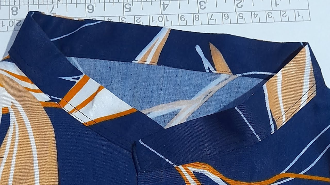 how to sewing chainees collar and attach to dress #seweasy