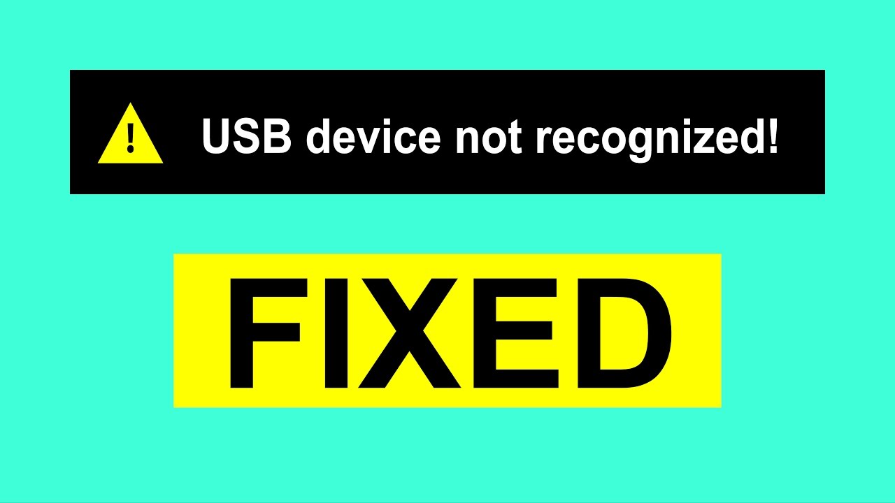 USB Device Not recognized Fixed | Error 43 Solved