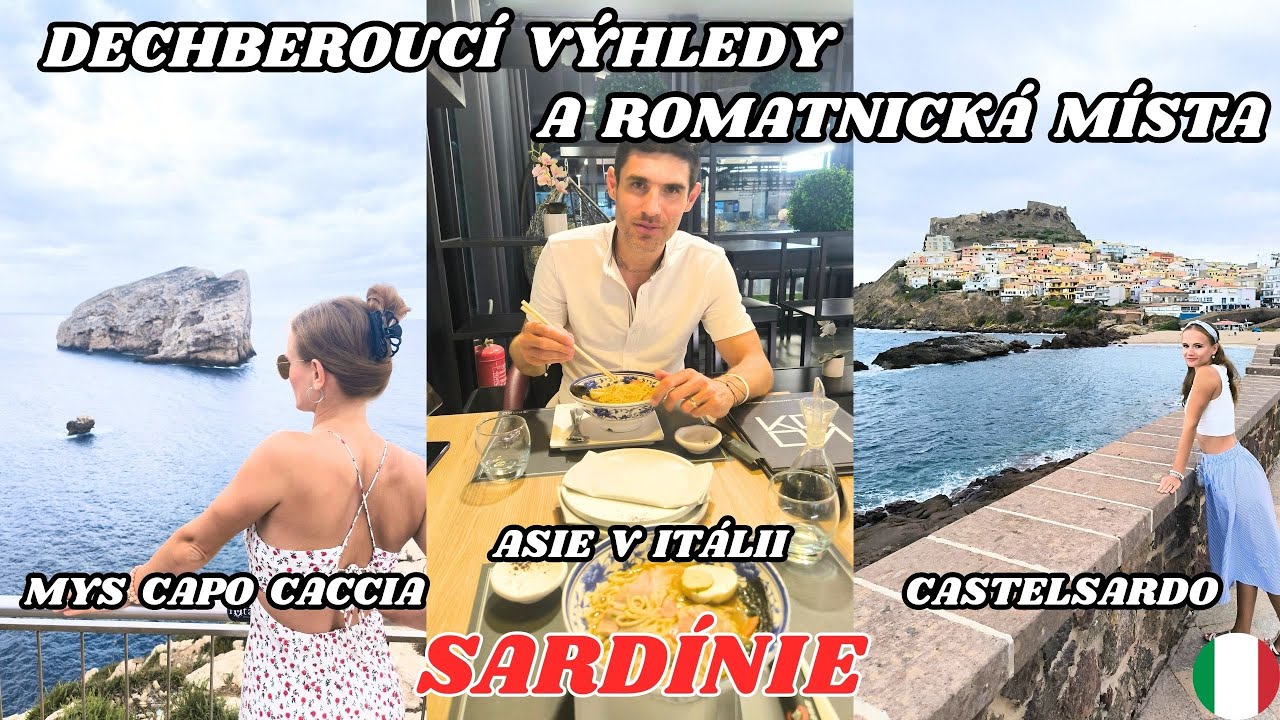 DECHBEROUCÍ VÝHLEDY👀MAJÁK JAKO Z FILMU NA MYSU CAPO CACCIA🚨A ROMANTICKÉ CASTELSARDO💗SARDÍNIE #9