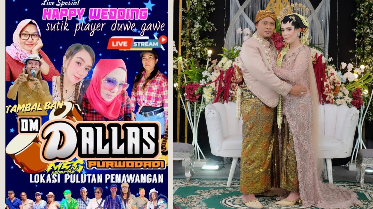 LIVE OM DALLAS  DANGDUT JADUL  //WEDDING TIK ( PLAYER) & VERONICA ( VOC ) // PULUTAN PENAWANGAN