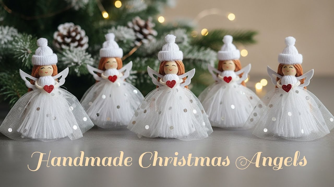 DIY Yarn Angel Ornament (Easy!) – Adorable Christmas Angel Craft Tutorial