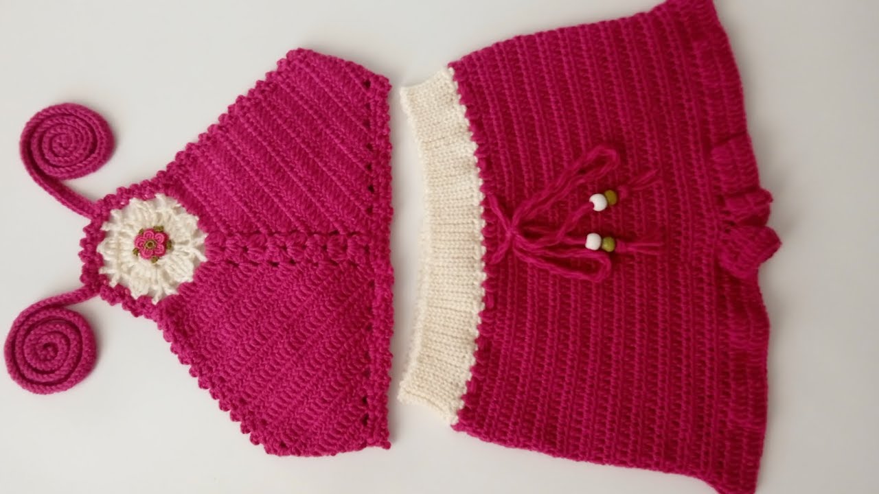 Cropped infantil de 2 a 3 anos em crochê 🧶.